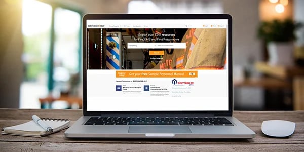 Photo of laptop with ResponderHelp.com